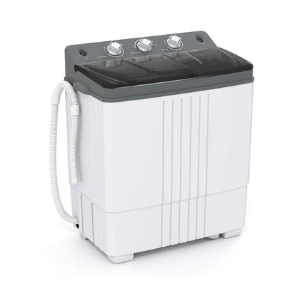 Portable Washing Machine with Built-in Drain Pump-Black