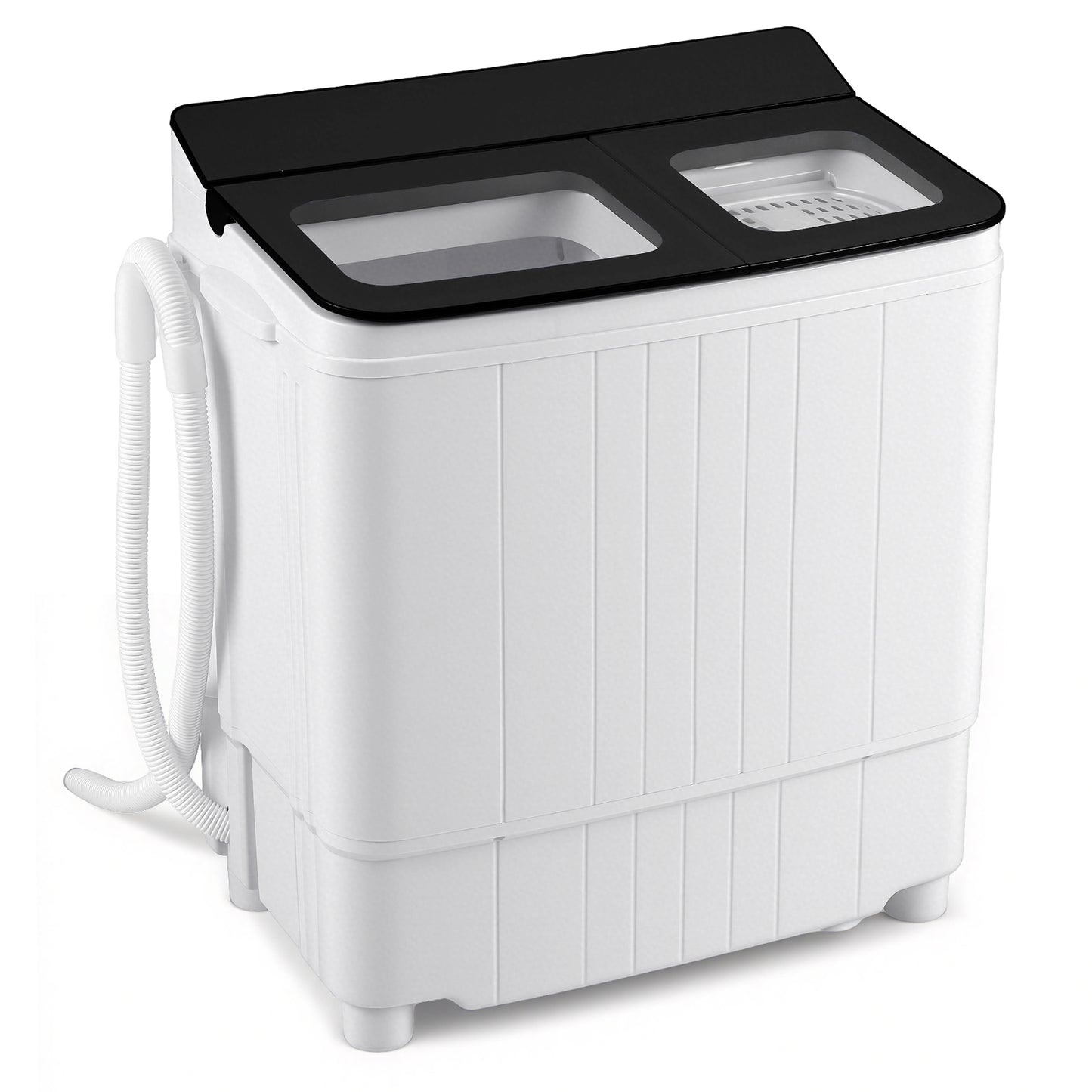 Portable Washing Machine 18 lbs Mini Laundry Machine with 11 LBS Washer-Black