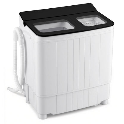 Portable Washing Machine 18 lbs Mini Laundry Machine with 11 LBS Washer-Black