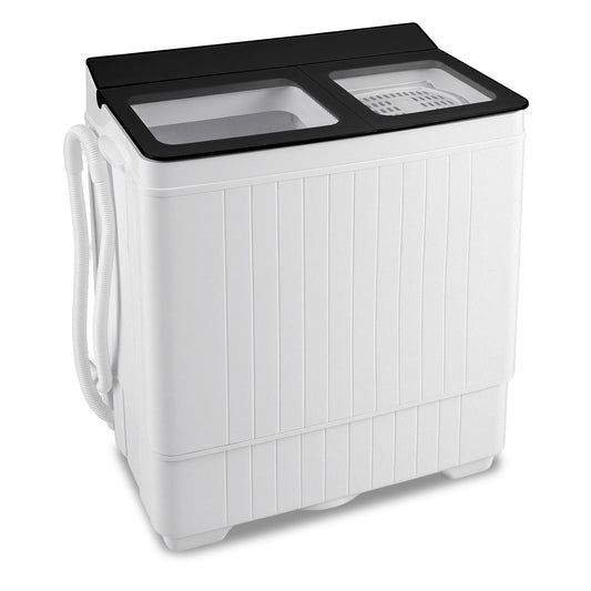 Portable Washing Machine with 18 LBS Washer and 8 LBS Spinner Combo-Black