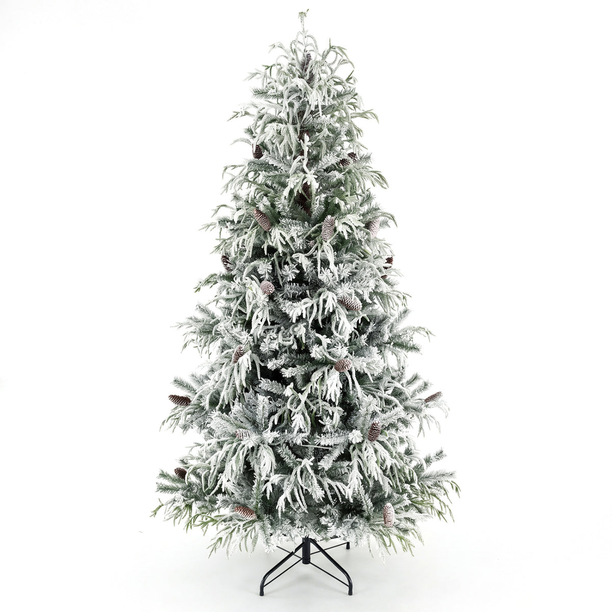 Pre-Lit Artificial Christmas Tree with Warm White LED Lights-8 Feet