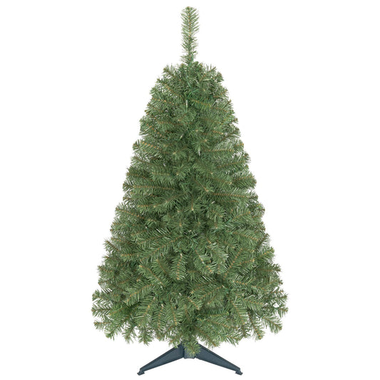 Pre-Lit Artificial Small Christmas Tree with 100 Warm White LED Lights for Holiday Decor-4 FT