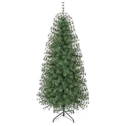 Pre-Lit Pine Christmas Tree with 225 Warm White LED Lights and 8-Mode for Holiday Home Decoration-6 ft