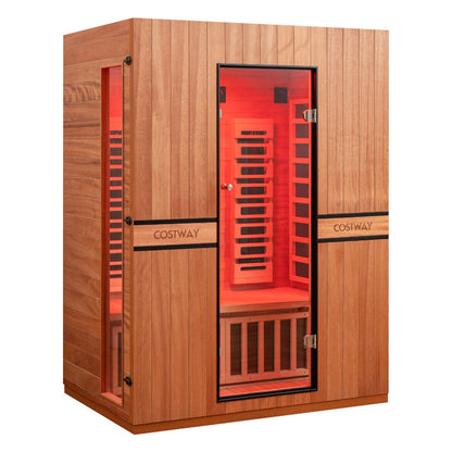 2026 New 3-Person Full Spectrum Infrared Sauna with APP Control for Home
