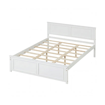 Queen Size Platform Bed Frame with Headboard