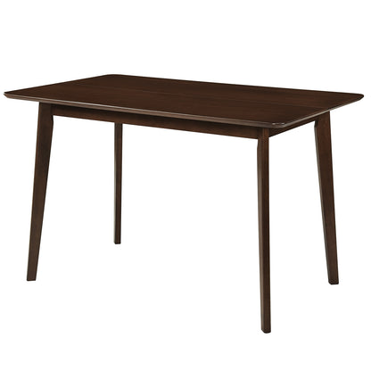 Rectangle Dining Table for 4-6 People 47" Kitchen Table-Walnut