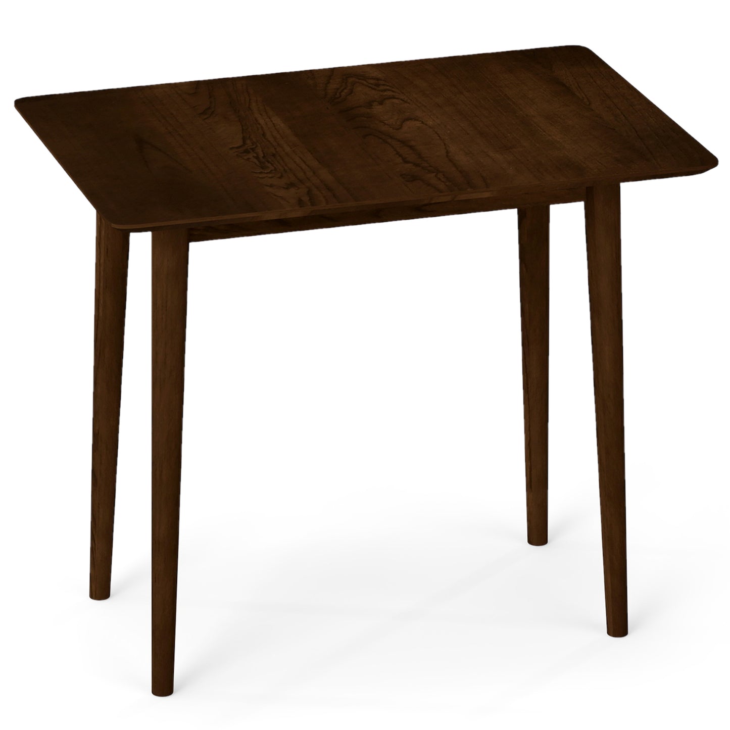 Rectangular Wooden Dining Table for 2-4 34 Inch Farmhouse Solid Wood Kitchen Table-Black