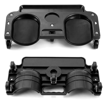 Rolling Knee Creeper with 360° Swivel Casters Lightweight Kneeling Pads-Black