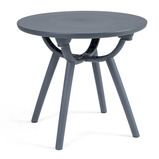 Round Patio Storage Side Table for Poolside and Balcony-1 piece