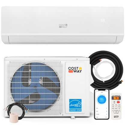 Energy Star 18000 BTU 25 SEER2 mini split heat pump by Wilsons Home Store with bracket for heating at -25°C, climate control appliance