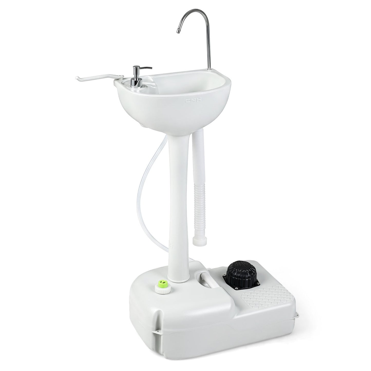 Portable Foot Pump Camping Sink with 4.5 Gal Water Tank and Soap Dispenser
