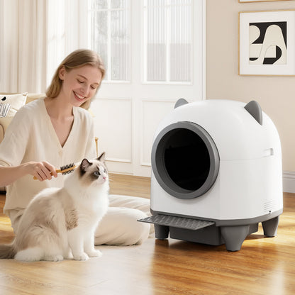 Self-Cleaning Litter Box for Multi-Cat & Senior Cats Home