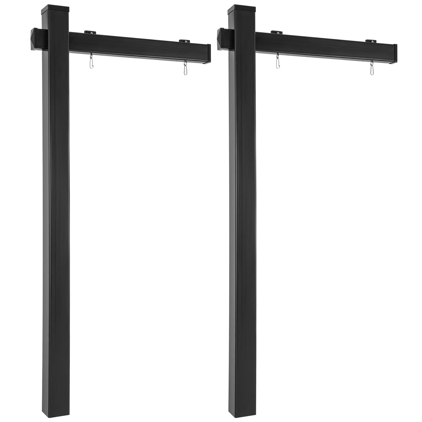 Set of 2 6 Feet Vinyl UPVC Real Estate Realtor Yard Sign Post-Black