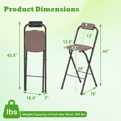 Set of 2 black portable outdoor bar height stools with ergonomic seats and footrests, ideal for patio or outdoor seating.