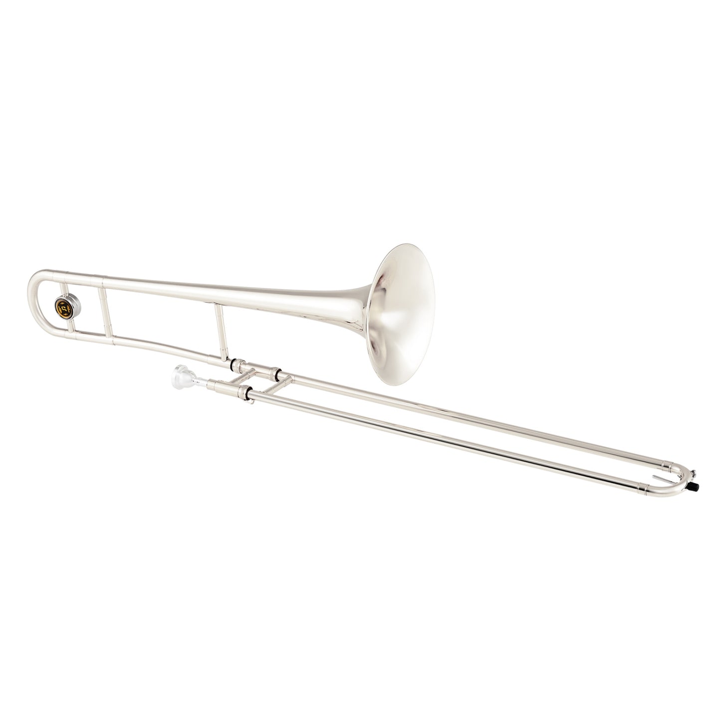 Slide Trombone for Beginners with Portable Case and Shoulder Strap-Silver
