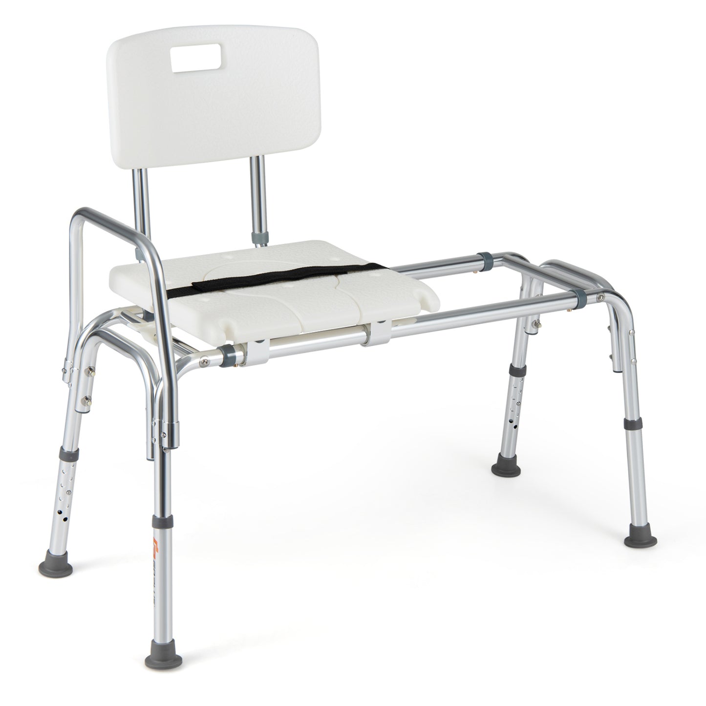 Sliding Tub Transfer Bench  Shower Chair for Disabled and Elderly-White