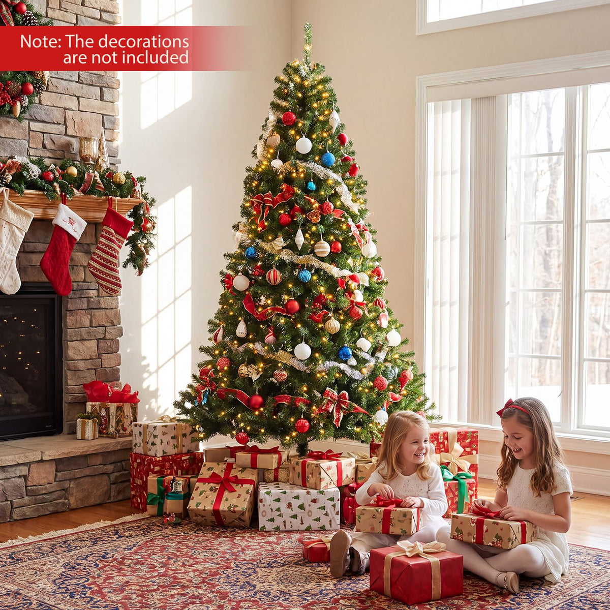 Smart Pencil Christmas Tree with Remote APP & RGB Lights Music Sync-7.5FT