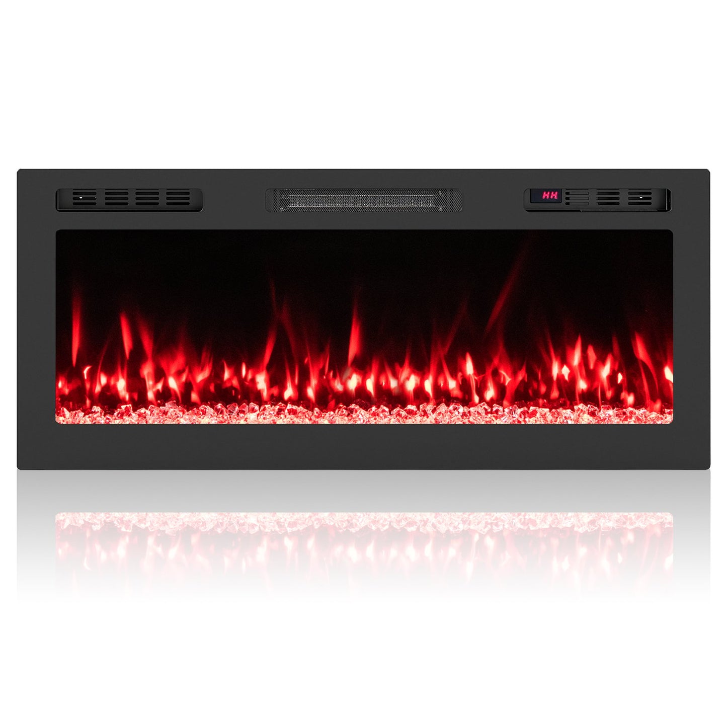 Smart WiFi Electric Fireplace Wall Mounted & Recessed 750W/1500W Heater-68 Inch