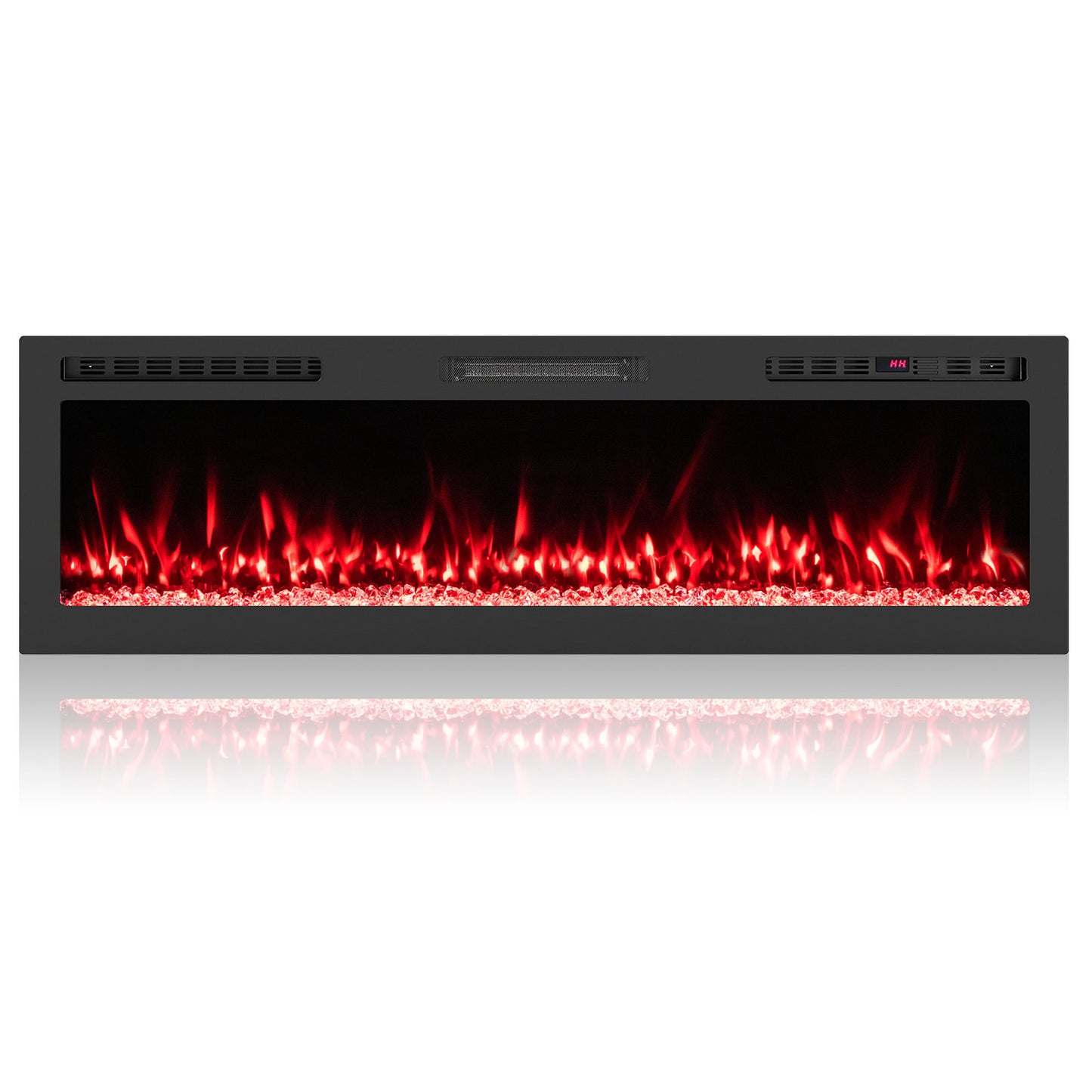 Smart WiFi Electric Fireplace Wall Mounted & Recessed 750W/1500W Heater-68 Inch