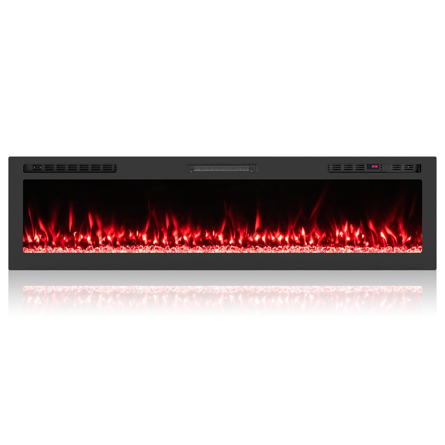 Smart WiFi Electric Fireplace Wall Mounted & Recessed 750W/1500W Heater-68 Inch