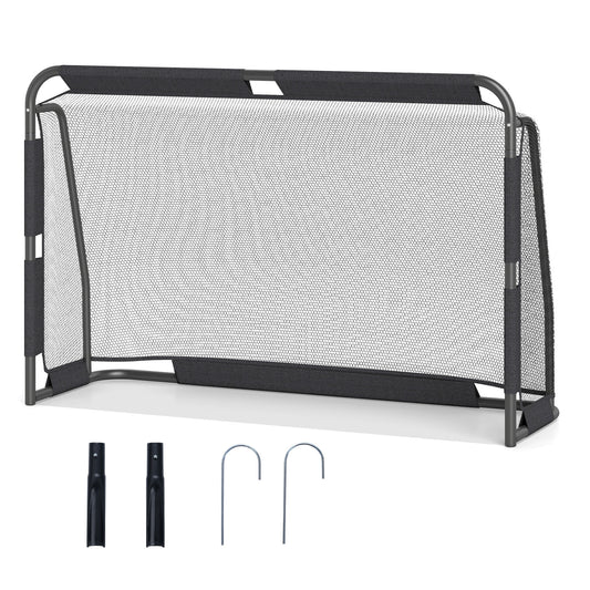 Soccer Goal Set for Backyard 6 ft x 4 ft Metal Frame Goal Post with Net and Anchoring System