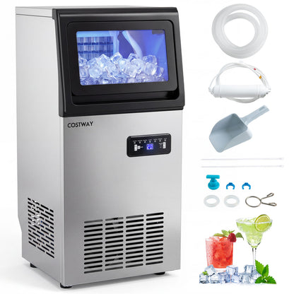 Stainless Steel Commercial Ice Maker 110 lbs/24H