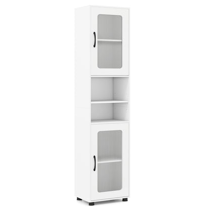 Tall Bathroom Storage Cabinet 67 Inches Freestanding Storage Organizer-Black