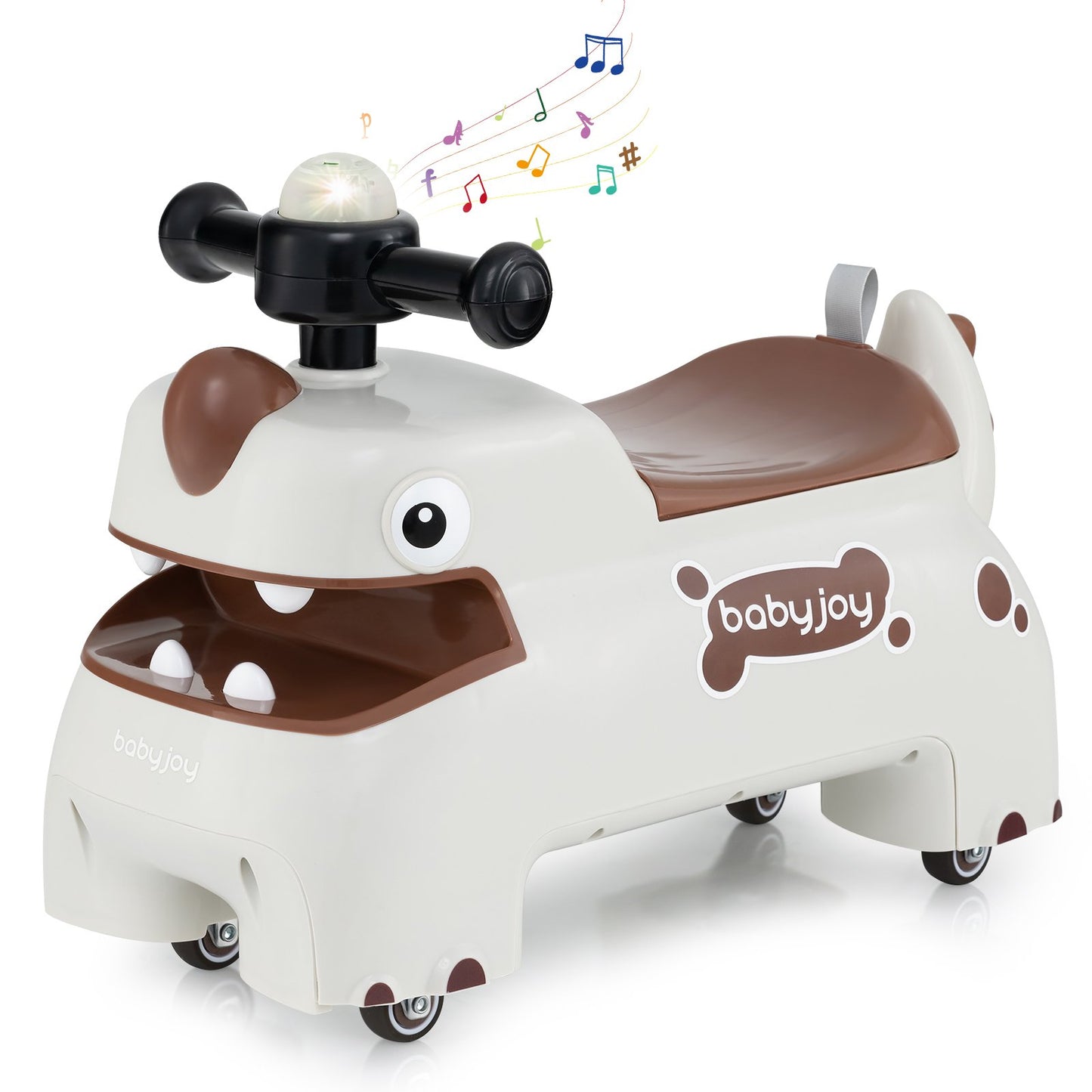 Toddler Ride on Toy Walking Sliding Car with Lights and Music-Green