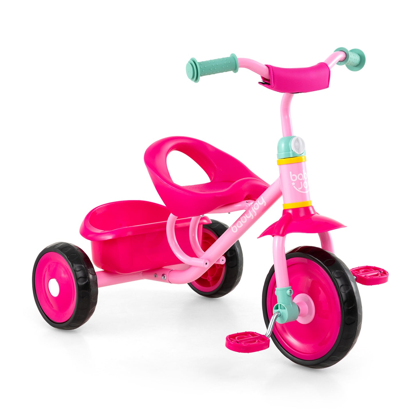 Toddler Tricycle for Boys and Girls 2-5 Years Old  with Removable Rear Storage Basket-Blue