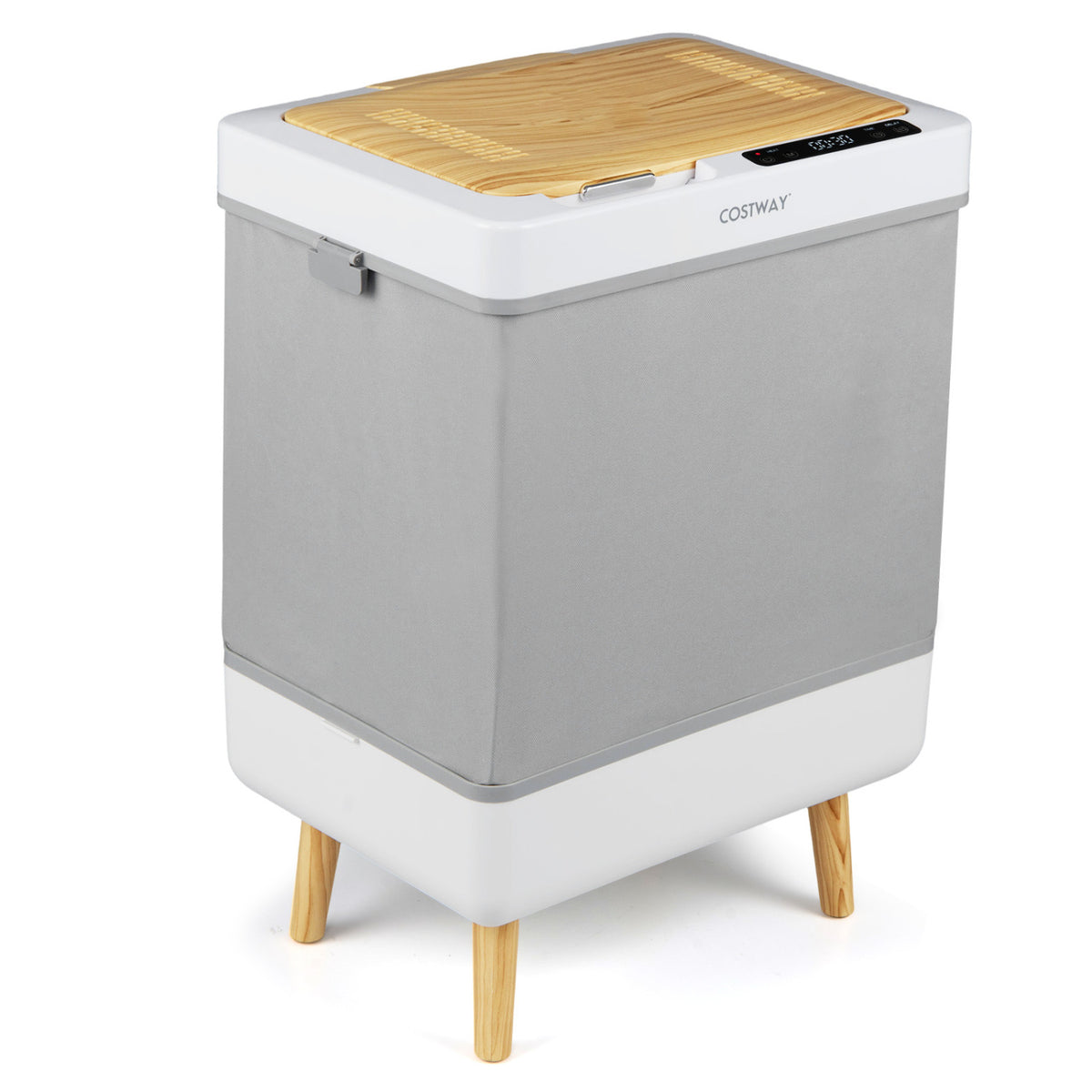 Towel Warmer Bucket with Foldable Design and Auto Shut Off for Bathroom-Natural
