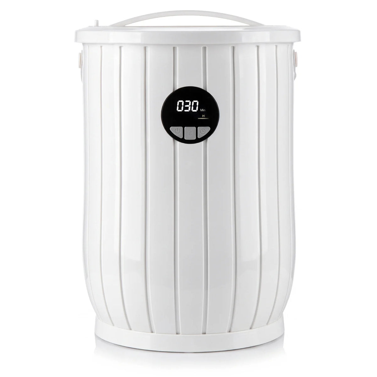 Towel Warmer Heated Bucket with Auto Shut Off and Fragrance Tray for Bathrooms-White