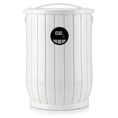 Towel Warmer Heated Bucket with Auto Shut Off and Fragrance Tray for Bathrooms-White