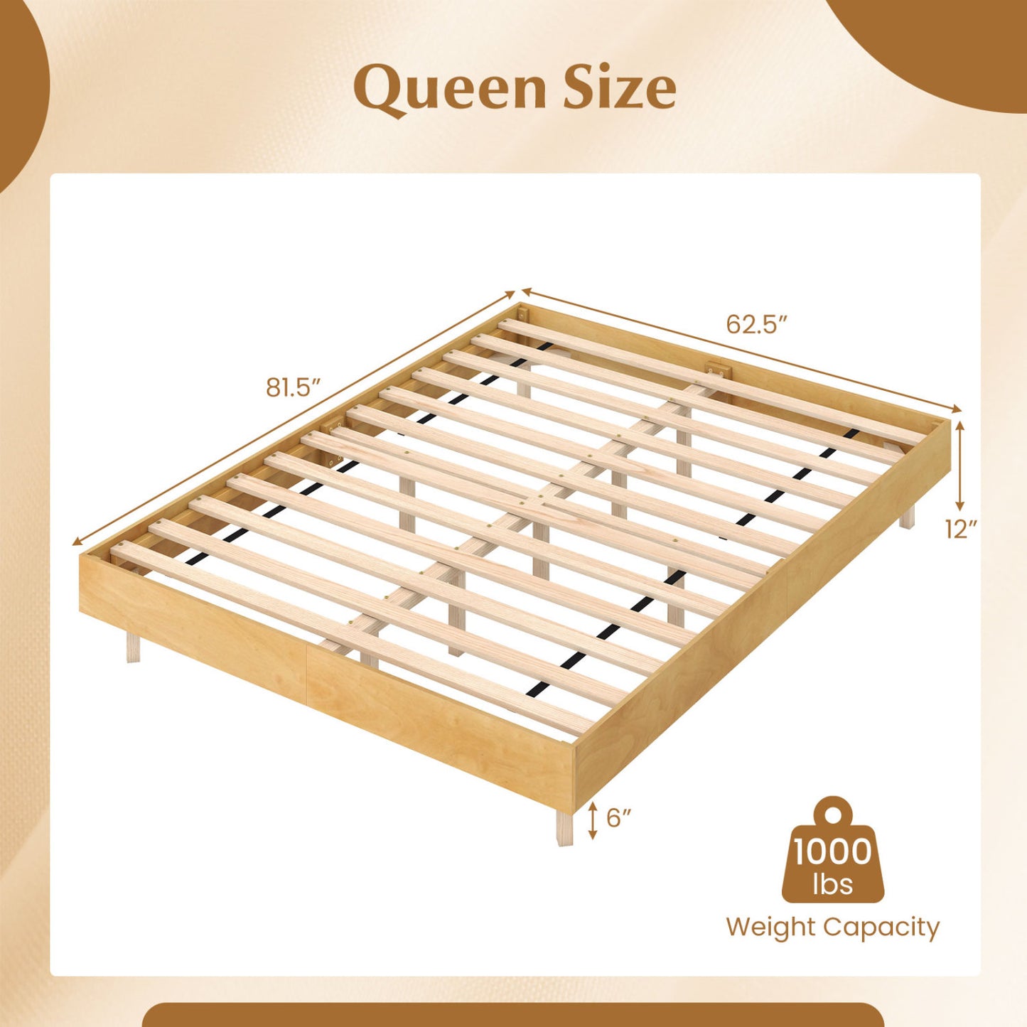 Twin/Full/Queen Size Floating Bed Frame with LED Lights for Bedroom-Queen