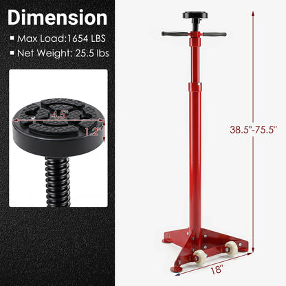 Black underhoist support stand for vehicle components, ideal for outdoor storage and garages, by Direct by Wilsons Home Store.