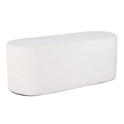 Upholstered Ottoman Bench with High-Density Sponge-Beige