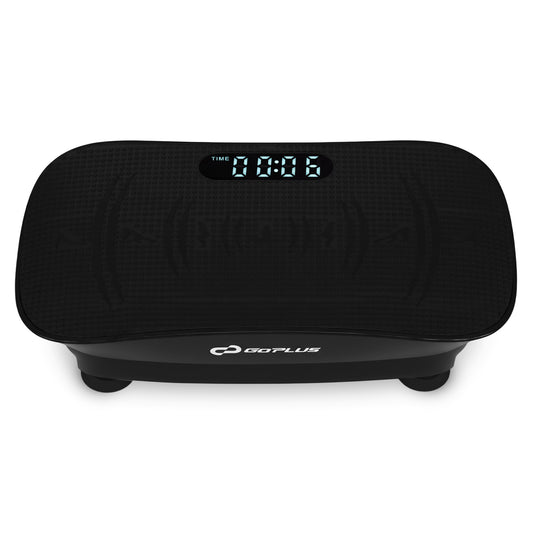 Vibration Plate Exercise Machine for Lymphatic Drainage and Weight Loss with 10 Speed Intensities-Black