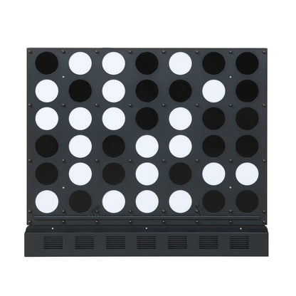 Wall-mounted Jumbo 4-in-a-Row game with black acrylic discs, outdoor lawn game for fun, by Direct by Wilsons Home Store.
