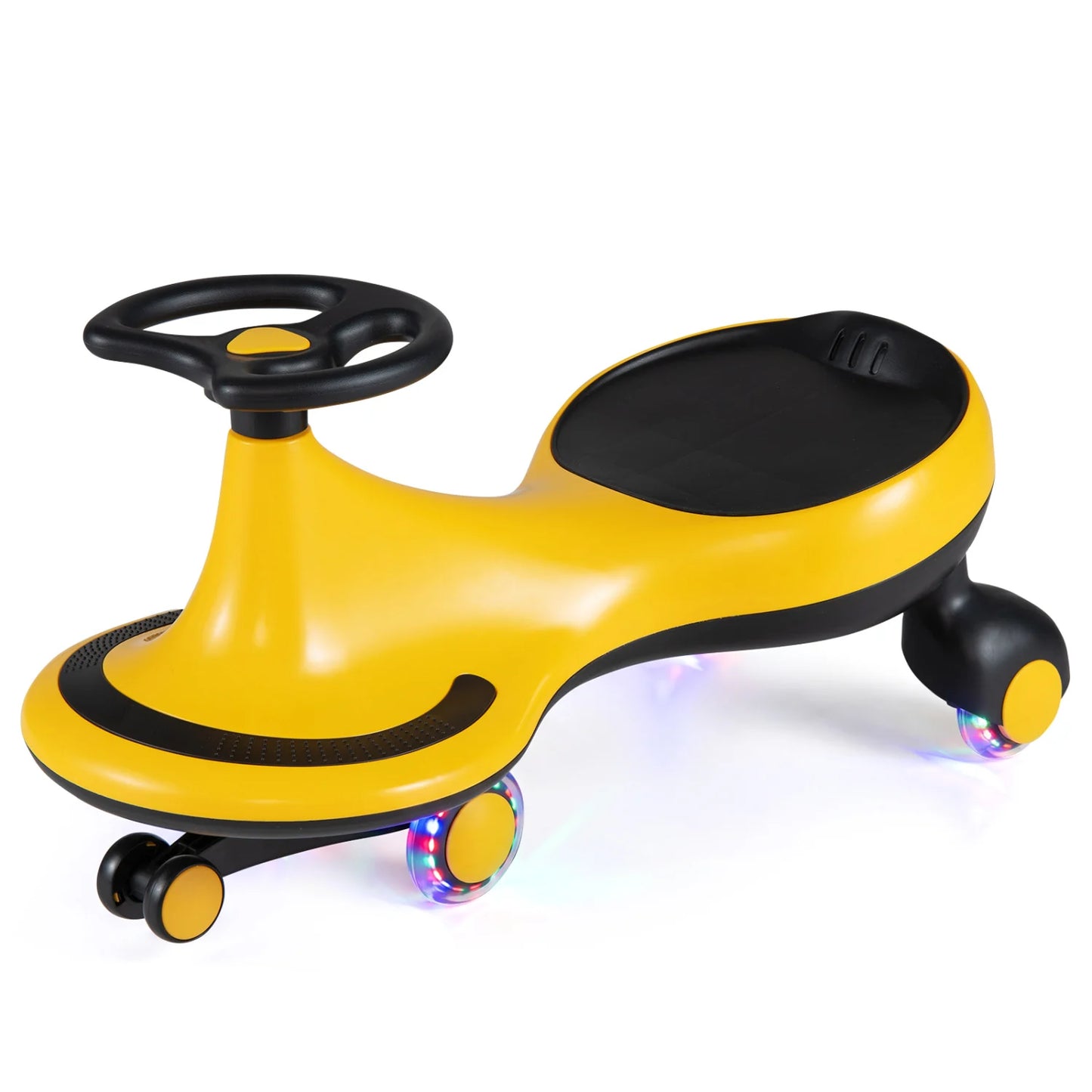 Wiggle Car Ride-on Toy with Flashing Wheels-Purple