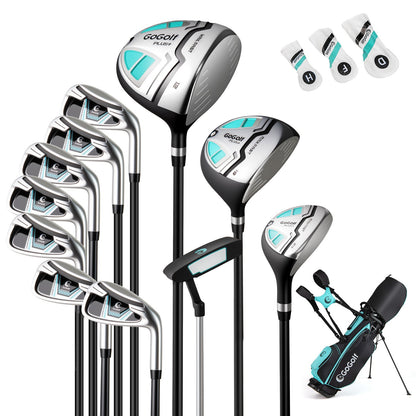 Women's Complete Golf Clubs and Bag Set Golf Stand Bag-Green