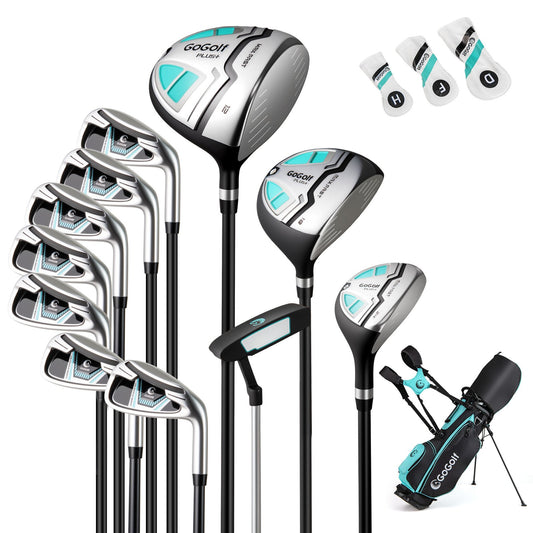 Women's Complete Golf Clubs and Bag Set Golf Stand Bag-Green