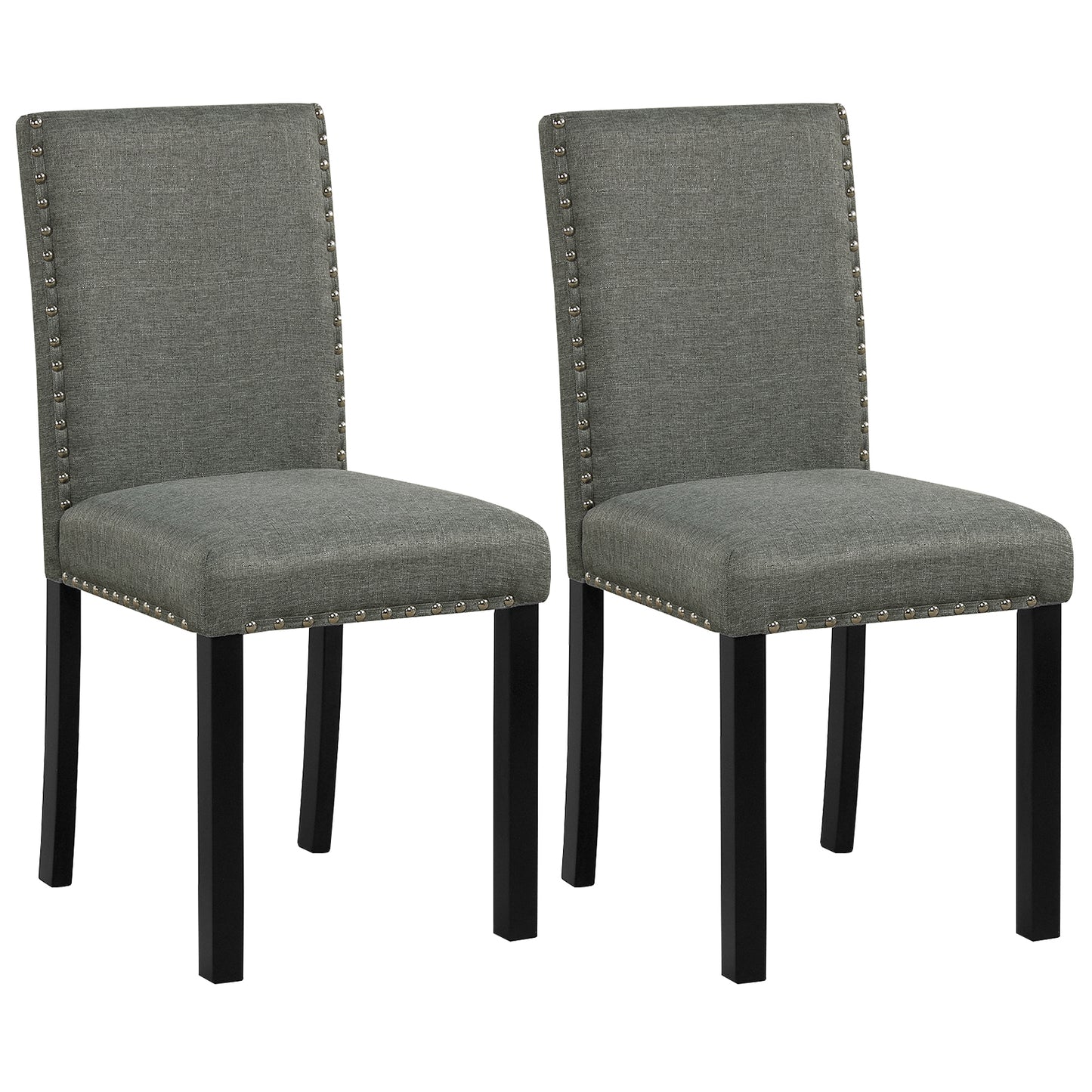 Wooden Dining Chairs Set of 2 with Bent Wood Legs