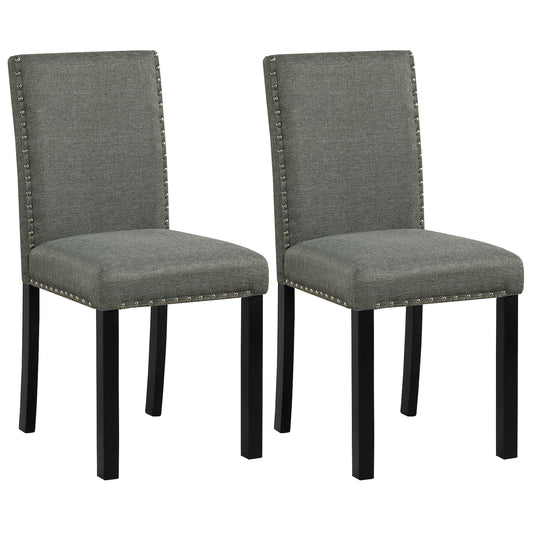 Wooden Dining Chairs Set of 2 with Bent Wood Legs