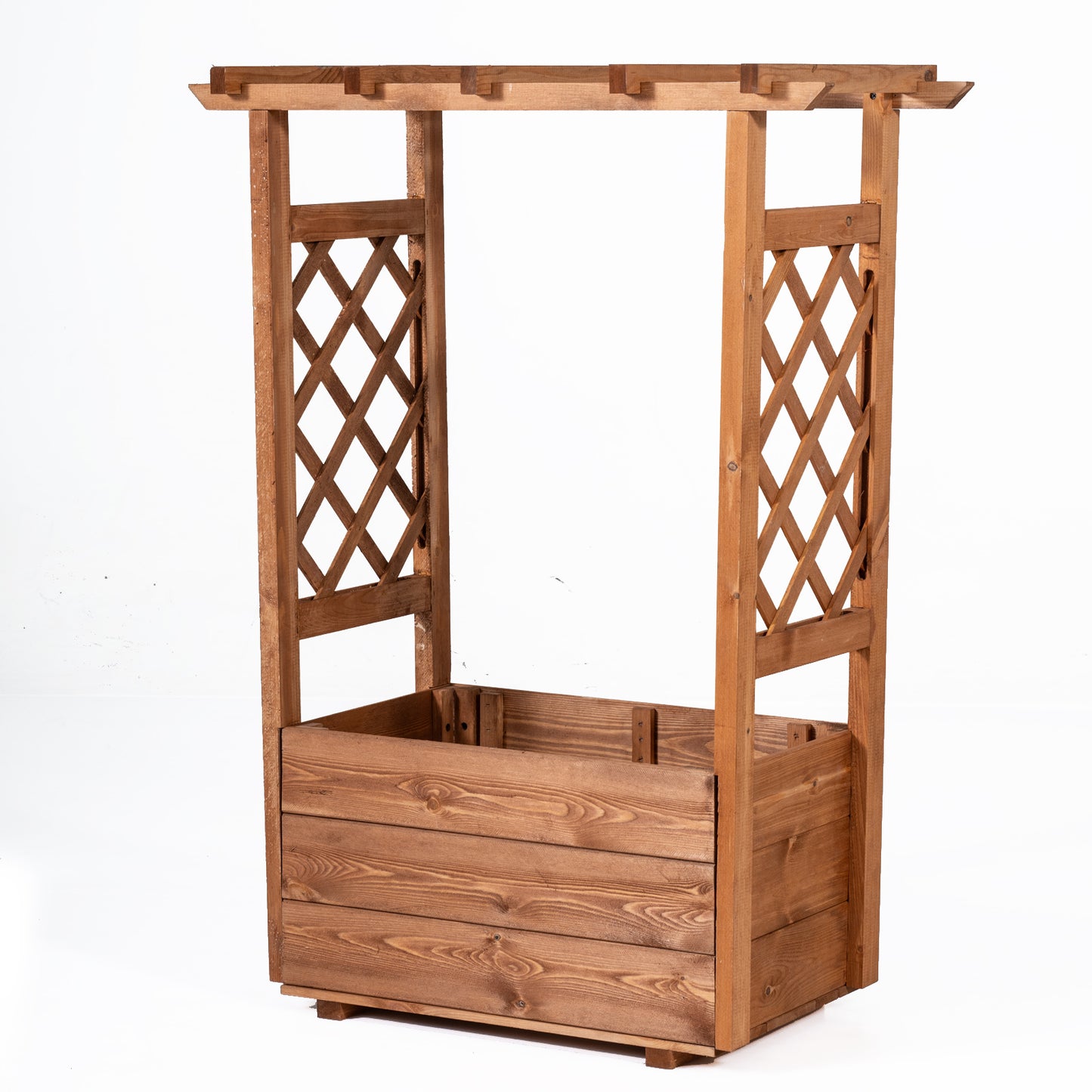 Wooden raised garden bed with hanging roof, outdoor elevated planter box for gardening, by Direct by Wilsons Home Store