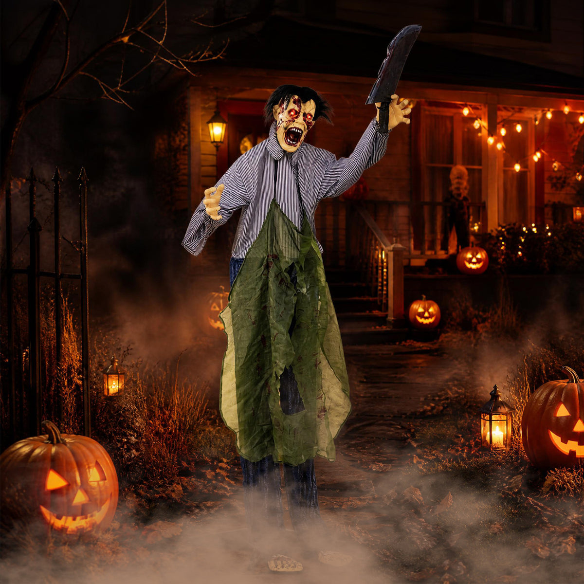 Zombie Halloween Decoration Outdoor with Glowing Eyes
