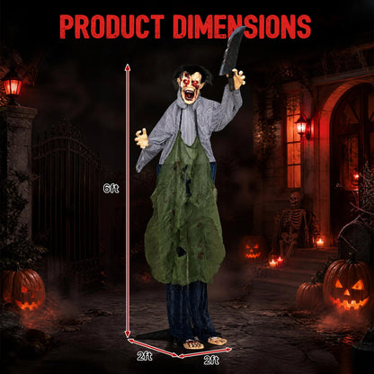 Zombie Halloween Decoration Outdoor with Glowing Eyes