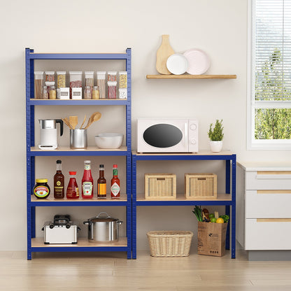 35.5 x 71 Inch Adjustable 5-Layer 2000 lbs Capacity Tool Shelf-Black