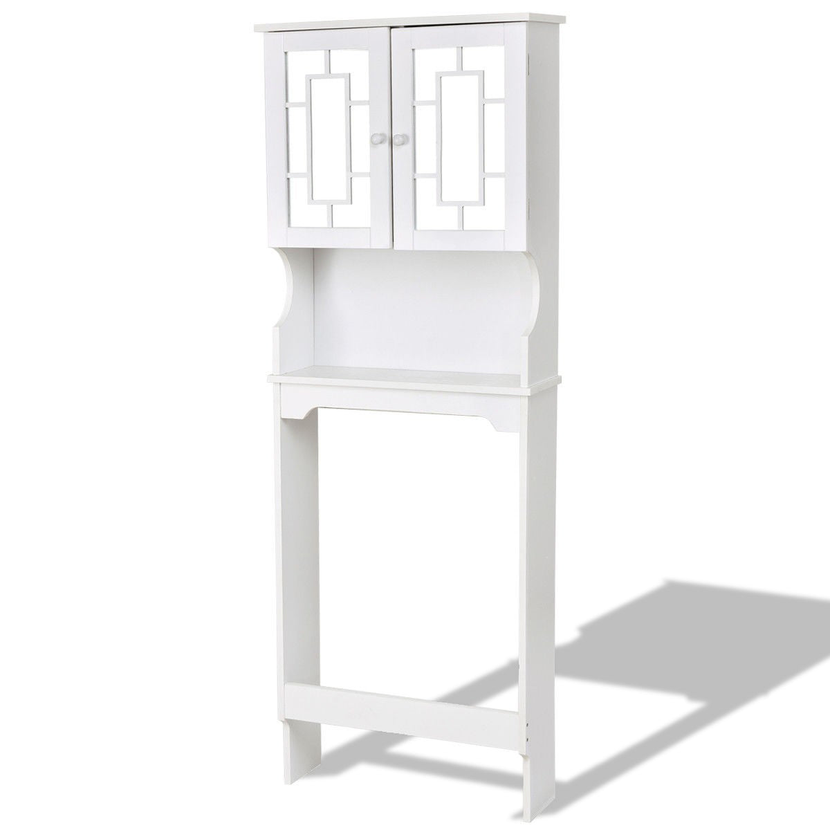 Bathroom Over Toilet Space Saver Storage Cabinet Shelf