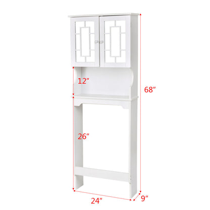 Bathroom Over Toilet Space Saver Storage Cabinet Shelf