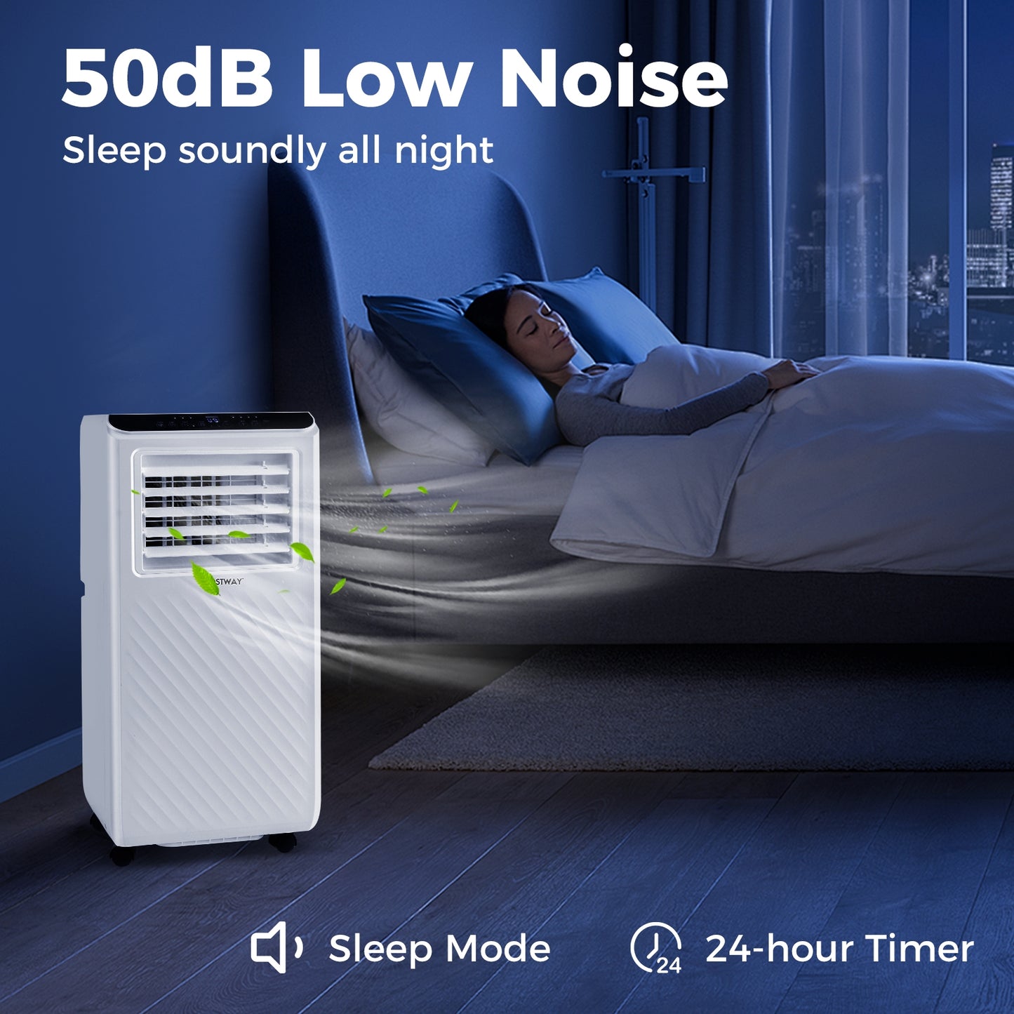 10000 BTU Portable Air Conditioner 3 in 1 Floor AC Unit with Fan and Dehumidifier