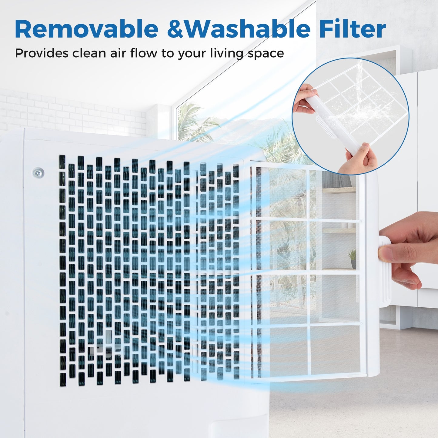 10000 BTU Portable Air Conditioner 3 in 1 Floor AC Unit with Fan and Dehumidifier